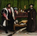 1533年画作，(左方)法国外交大使Jean de Dinteville会见学者Georges de Selve.jpg