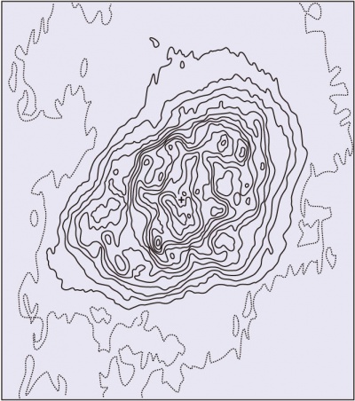蟹状星云射电辐射分布图.jpg